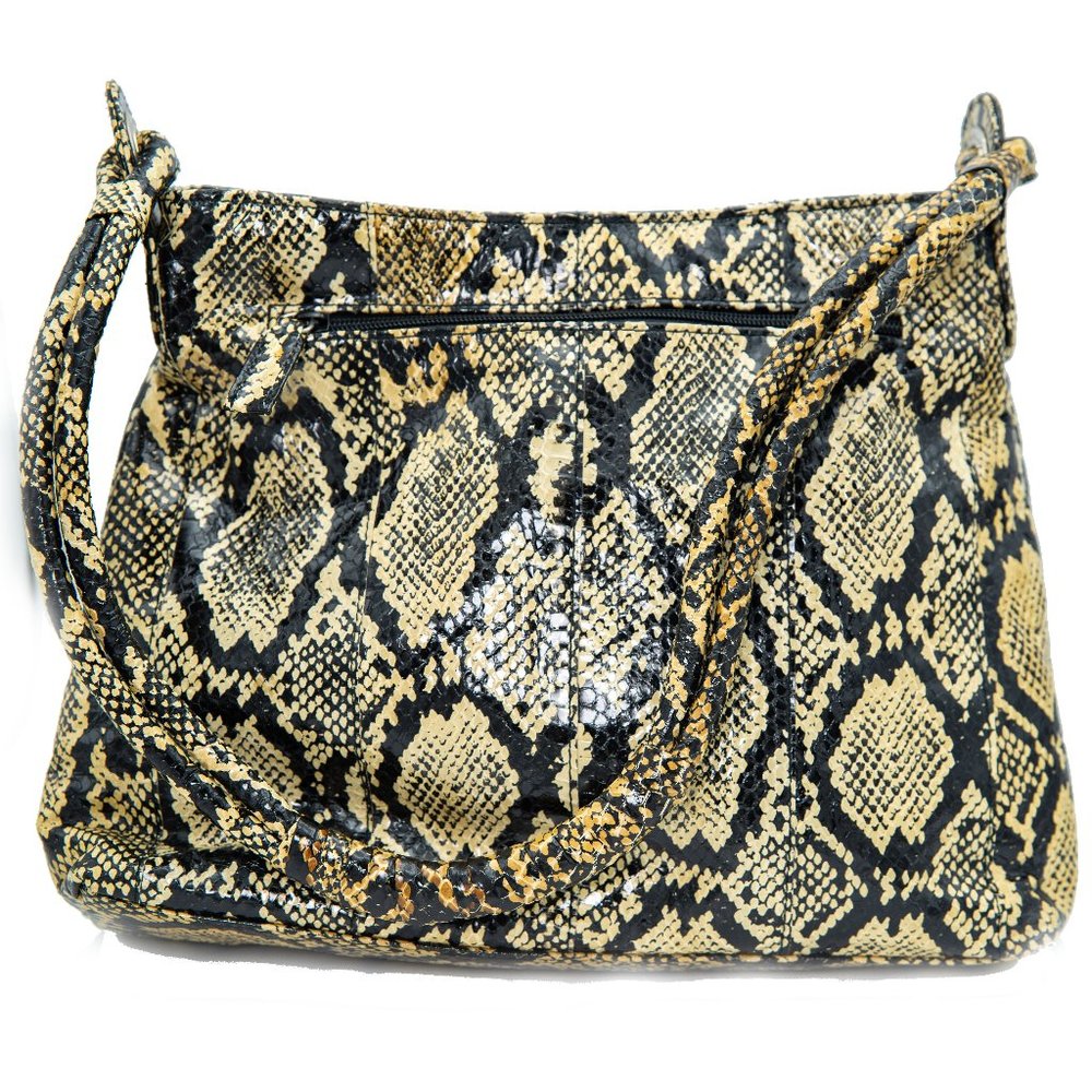 Bob Mackie Real Python Snakeskin Shoulder Bag